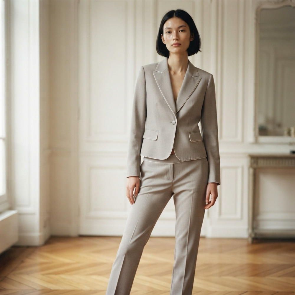 Kasper Petite Women's Two-Piece Blazer and Pant Suit Set